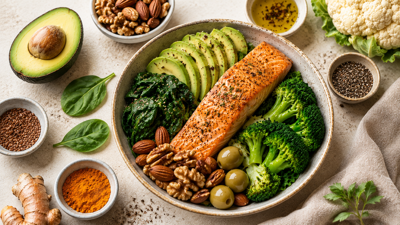 Alimentation anti-inflammatoire keto : comment combiner régime cétogène et aliments anti-inflammatoires pour réduire douleurs, fatigue et inflammation chronique ?