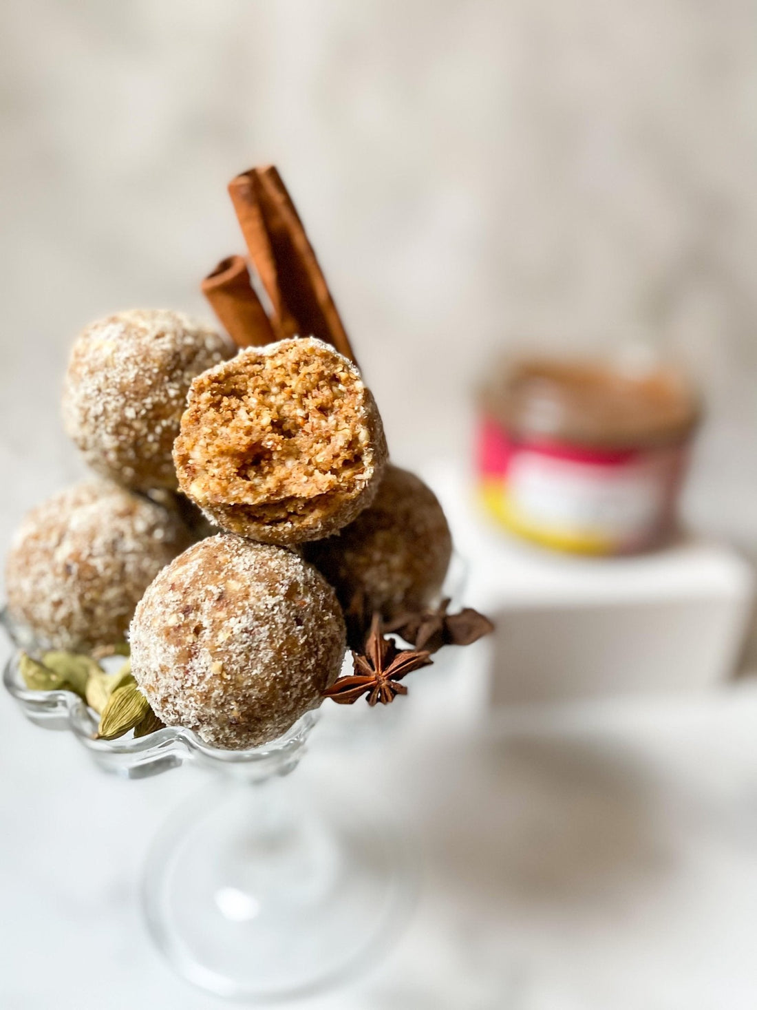Chaï latte bliss balls sans sucre vegan sans gluten Holy Blends