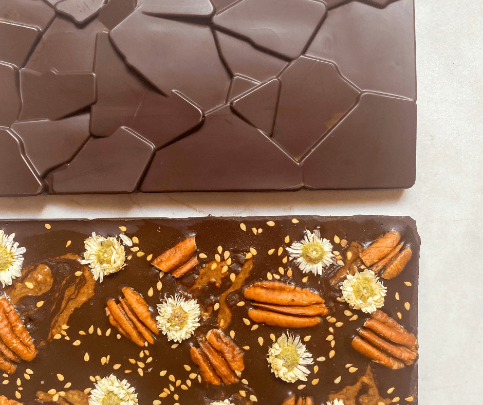 Barres chocolatées keto maison sans sucre vegan Holy Blends