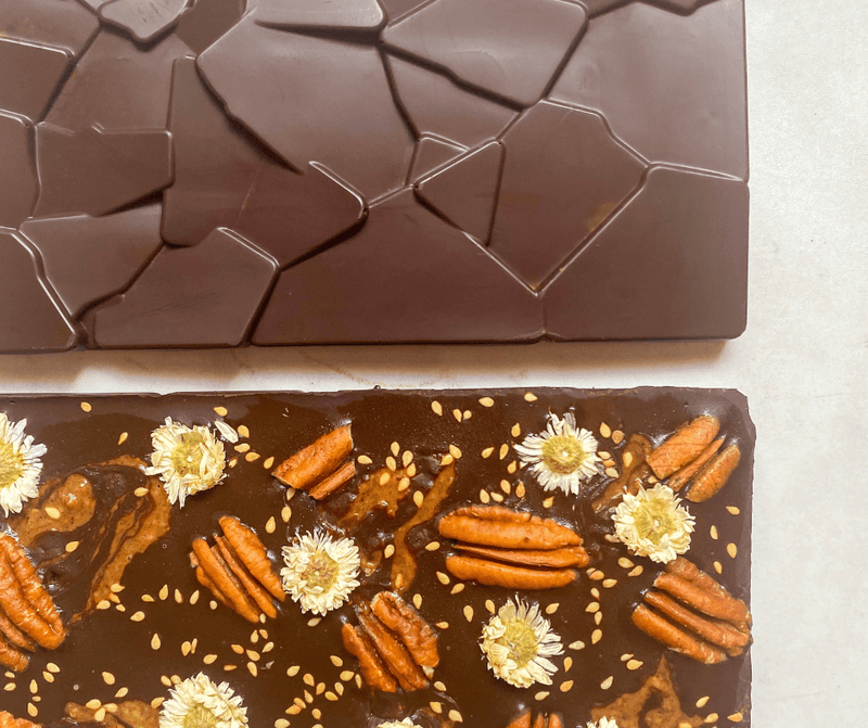 Barres chocolatées keto maison sans sucre vegan Holy Blends