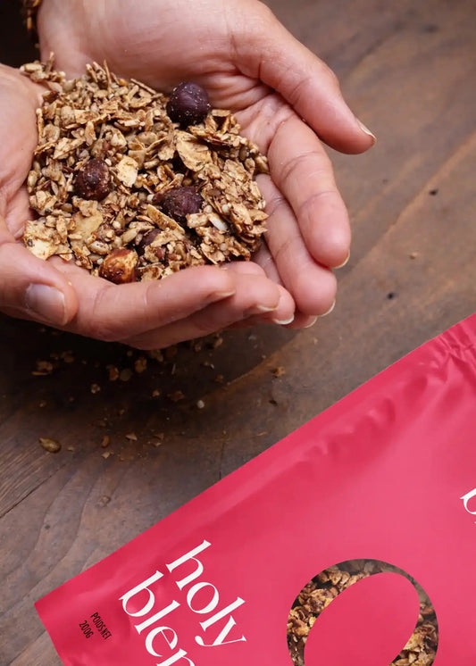 Granola brain tonic Holy Blends énergie durable et digestion légère pour petit-déjeuner équilibré