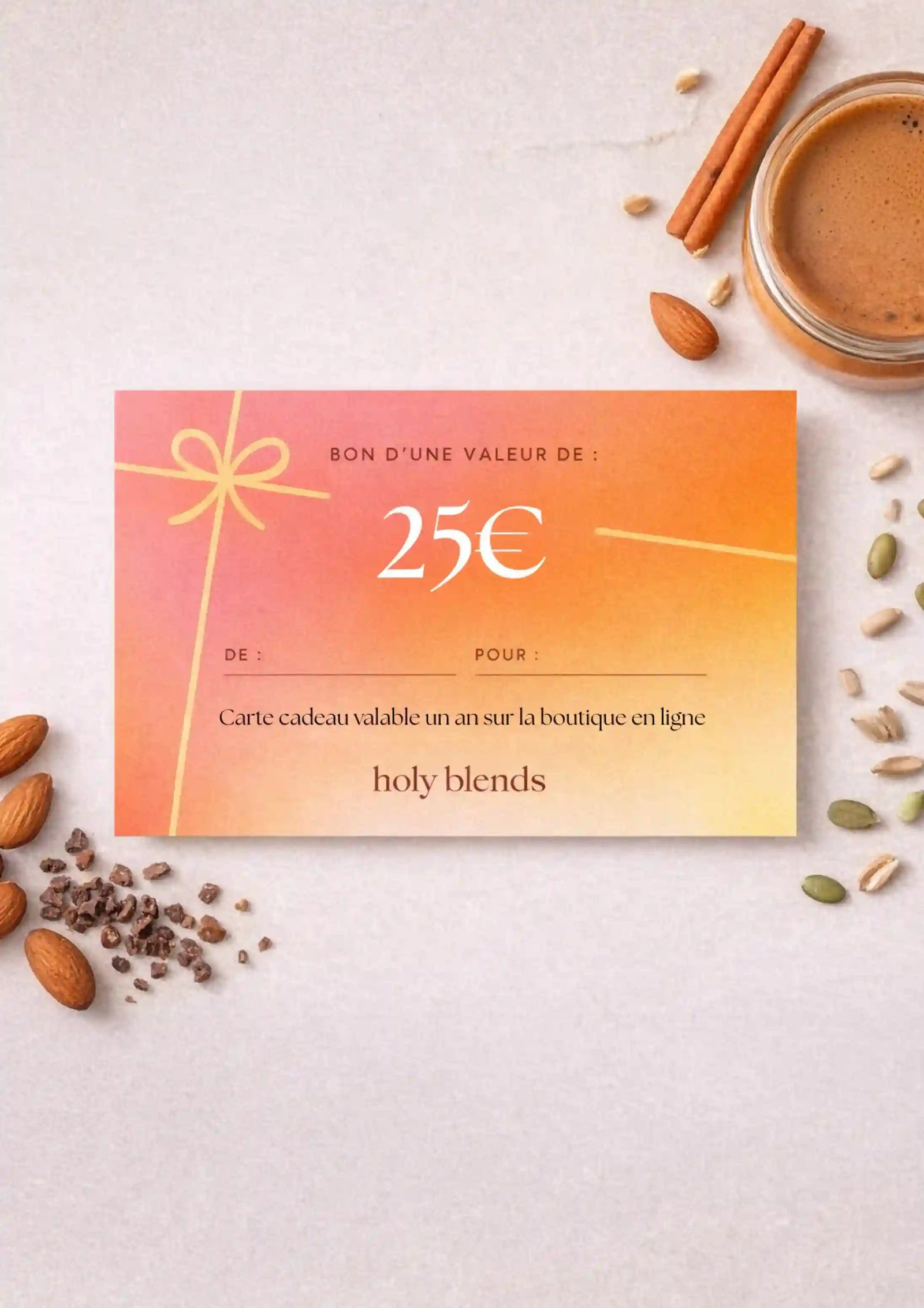 carte cadeau d'une valeure de 25€