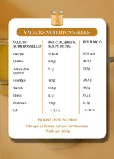 Valeurs nutritionnelles pâte à tartiner golden butter Holy Blends protéines lipides glucides