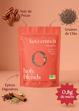 Ingrédients Granola Keto Crunch Holy Blends composition naturelle