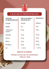Valeurs nutritionnelles pâte à tartiner magic chai Holy Blends protéines lipides glucides